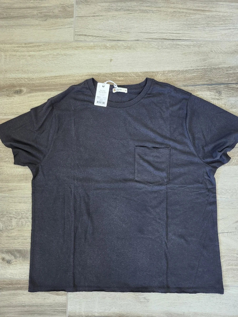 Marine Layer Boyfriend Crew Tee Bundle Of 3 Black, White, Dusty Olive M - Picture 4 of 16